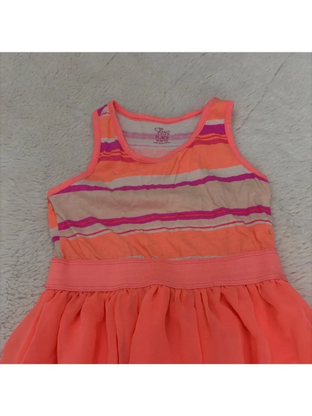 The Children’s Place Girls Neon Pop Sundress M 7/8 - Picture 5 of 10